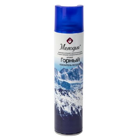 Освежитель воздуха аэрозольный 300 мл МЕЛОДИЯ "ГОРНЫЙ", 601904 Освежитель воздуха аэрозольный 300 мл МЕЛОДИЯ "ГОРНЫЙ", 601904