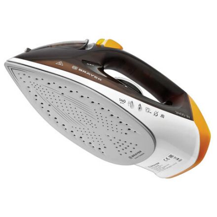 Утюг BRAYER BR4003, 2400 Вт, керамическое покрытие, самоочистка, антикапля, антинакипь, автоотключение, коричневый Утюг BRAYER BR4003, 2400 Вт, керамическое покрытие, самоочистка, антикапля, антинакипь, автоотключение, коричневый