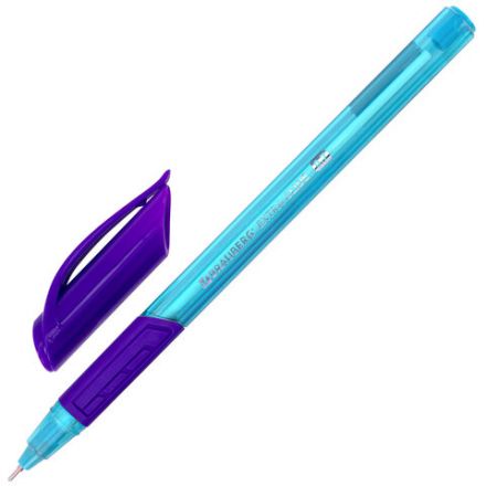 Ручка шариковая масляная с грипом BRAUBERG "Extra Glide GT Color", СИНЯЯ, трехгранная, игольчатый наконечник 0,7 мм, линия 0,5 мм, 144264 Ручка шариковая масляная с грипом BRAUBERG "Extra Glide GT Color", СИНЯЯ, трехгранная, игольчатый наконечник 0,7 мм, линия 0,5 мм, 144264