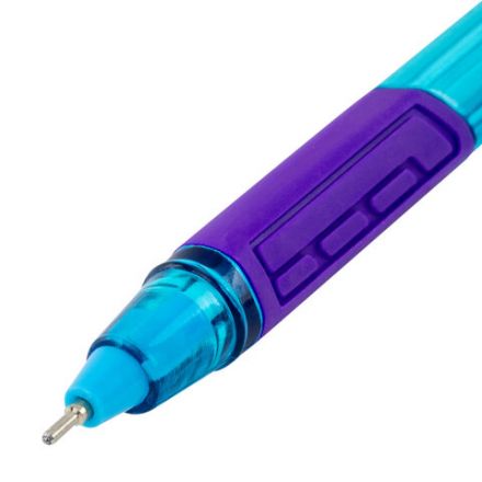 Ручка шариковая масляная с грипом BRAUBERG "Extra Glide GT Color", СИНЯЯ, трехгранная, игольчатый наконечник 0,7 мм, линия 0,5 мм, 144264 Ручка шариковая масляная с грипом BRAUBERG "Extra Glide GT Color", СИНЯЯ, трехгранная, игольчатый наконечник 0,7 мм, линия 0,5 мм, 144264