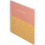 Бизнес-тетрадь Flakes pink обложка УФ лак, спираль, А5, 48л, клетка