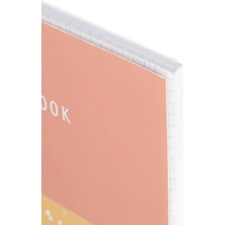 Бизнес-тетрадь Flakes pink обложка УФ лак, спираль, А5, 48л, клетка