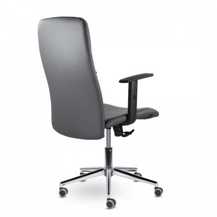 Кресло М-903 Софт хром Ср S-0422 (темно-серый)