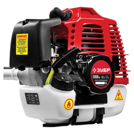 Триммер бензиновый ЗУБР КРБ-1300, 1300 Вт, 9000 об./мин, объем двигателя 43 см3, КРБ-1300 Триммер бензиновый ЗУБР КРБ-1300, 1300 Вт, 9000 об./мин, объем двигателя 43 см3, КРБ-1300