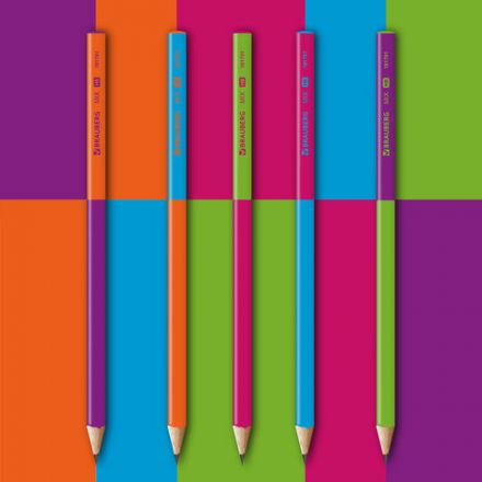 Карандаш чернографитный BRAUBERG "MIX", 1 шт., HB, корпус ассорти, 181761 Карандаш чернографитный BRAUBERG "MIX", 1 шт., HB, корпус ассорти, 181761