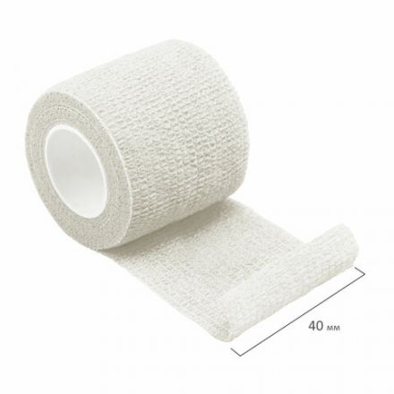 Бинт эластичный самофиксирующийся 4 м х 4 см, белый, "ВАРИАНТ" Бинт эластичный самофиксирующийся 4 м х 4 см, белый, "ВАРИАНТ"