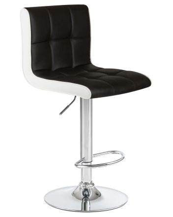 Стул барный DOBRIN CANDY, чёрно-белый