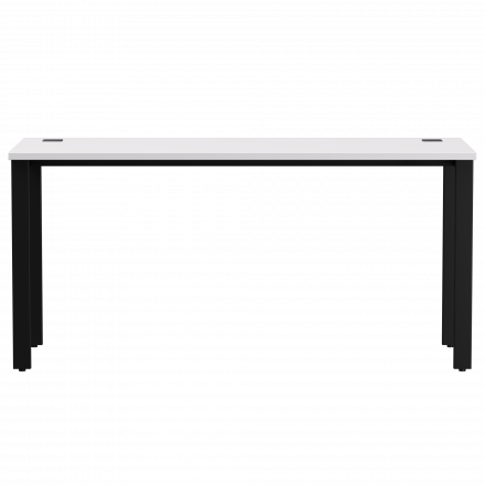 Стол прямой Everprof EVO на металлокаркасе 1580х670х755 мм Белый/Черный Стол прямой Everprof EVO на металлокаркасе 1580х670х755 мм Белый/Черный