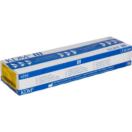 Шприц 3-комп. однораз. 2мл LS 23G(0,6x30) прил. 100шт/уп KD-Ject III Шприц 3-комп. однораз. 2мл LS 23G(0,6x30) прил. 100шт/уп KD-Ject III