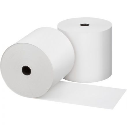 Чековая лента из термобумаги Promega jet 80 мм (диаметр 80 мм, намотка 84-85 м, втулка 12 мм, 8 штук в упаковке) Чековая лента из термобумаги Promega jet 80 мм (диаметр 80 мм, намотка 84-85 м, втулка 12 мм, 8 штук в упаковке)