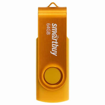 Флеш-диск 64 GB SMARTBUY Twist USB 2.0, желтый, SB064GB2TWY Флеш-диск 64 GB SMARTBUY Twist USB 2.0, желтый, SB064GB2TWY