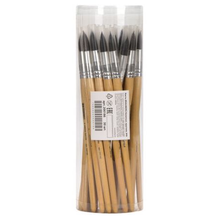 Кисть BRAUBERG, белка, круглая, № 9, 200186 Кисть BRAUBERG, белка, круглая, № 9, 200186