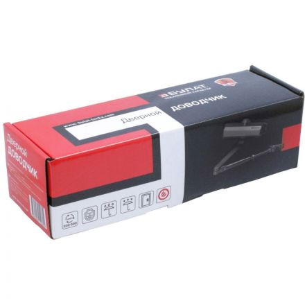 Доводчик БУЛАТ ARCTIC ДД 504/5 A-B, дверной, (80-150 кг), черный Доводчик БУЛАТ ARCTIC ДД 504/5 A-B, дверной, (80-150 кг), черный