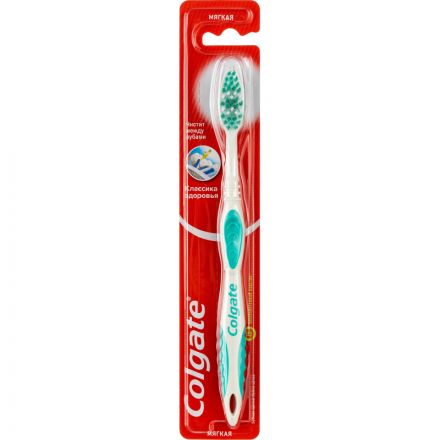 Зубная щетка COLGATE КЛАССИКА ЗДОРОВЬЯ мягкая жест FVN50307 Зубная щетка COLGATE КЛАССИКА ЗДОРОВЬЯ мягкая жест FVN50307