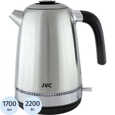 Чайник JVC JK-KE1720,электрический металл,1,7л, 2200Вт Чайник JVC JK-KE1720,электрический металл,1,7л, 2200Вт