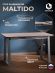 Стол обеденный раздвижной Малтидо/Maltido ЛДСП/HPL/металл, 130-160х75х75см, дуб вотан/чёрный Стол обеденный раздвижной Малтидо/Maltido ЛДСП/HPL/металл, 130-160х75х75см, дуб вотан/чёрный
