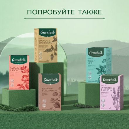 Чай GREENFIELD Natural Tisane "Matcha & Orange Leaf" зеленый, 20 пирамидок по 1,8 г, 1754-08