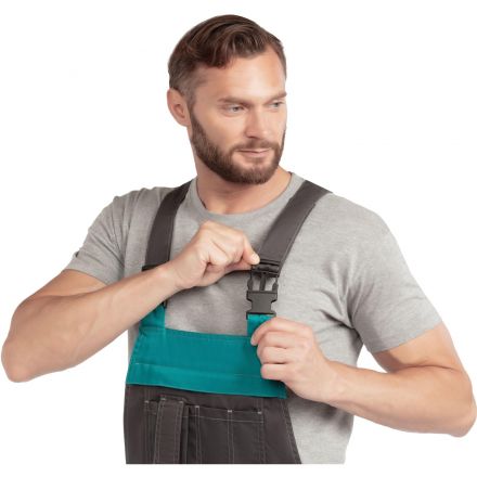 Полукомбинезон летний муж л36-ПК т.сер/бирюз (р.44-46) 182-188 Алистер Полукомбинезон летний муж л36-ПК т.сер/бирюз (р.44-46) 182-188 Алистер