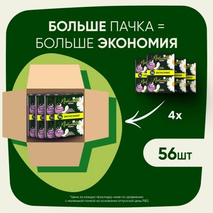 Прокладки Naturella Ульт Найт 56шт РомашкаСКр Прокладки Naturella Ульт Найт 56шт РомашкаСКр