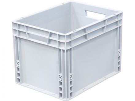 Ящик п/п 400х300х270 сплошной, усиленное дно, цв. серый Ящик п/п 400х300х270 сплошной, усиленное дно, цв. серый