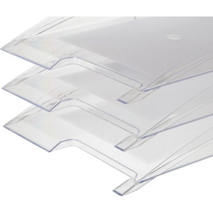 Лоток для бумаг горизонтальный Attache City прозрачный Лоток для бумаг горизонтальный Attache City прозрачный