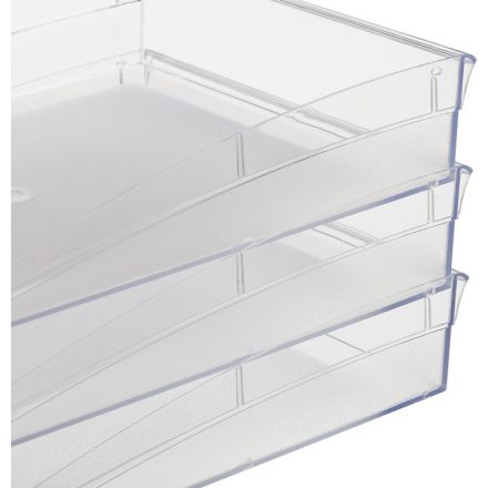 Лоток для бумаг горизонтальный Attache City прозрачный Лоток для бумаг горизонтальный Attache City прозрачный