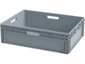 Ящик п/п 800х600х220 сплошной, усиленное дно, цв. серый Ящик п/п 800х600х220 сплошной, усиленное дно, цв. серый