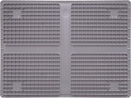 Ящик п/п 800х600х220 сплошной, усиленное дно, цв. серый Ящик п/п 800х600х220 сплошной, усиленное дно, цв. серый