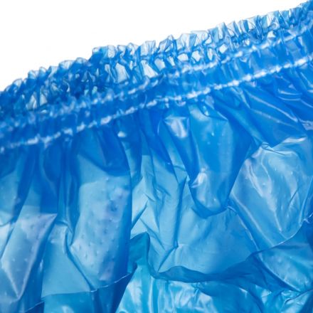 Бахилы 11 г, 2рез, двойные, синий, 25+25 мкм, Комус, 100пар/уп Бахилы 11 г, 2рез, двойные, синий, 25+25 мкм, Комус, 100пар/уп