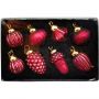 Игрушка новогодняя из стекла, набор из 8 штук 17X11X4,5см 92619