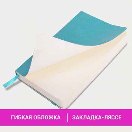 Ежедневник недатированный МАЛЫЙ 100х150 мм А6 BRAUBERG "Metropolis Ultra", под кожу, 160 л., бирюза, 113298 Ежедневник недатированный МАЛЫЙ 100х150 мм А6 BRAUBERG "Metropolis Ultra", под кожу, 160 л., бирюза, 113298