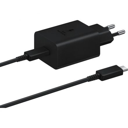Зарядное устройство сетевое, 45Вт, USB-C+каб, Samsung EP-T4510XBEG(RU/WW)