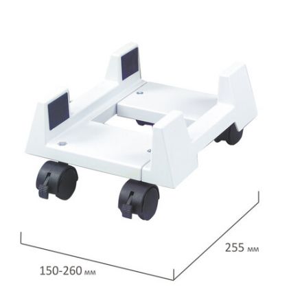 Подставка для системного блока BRAUBERG, передвижная, 510191 Подставка для системного блока BRAUBERG, передвижная, 510191