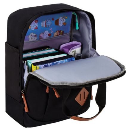 Рюкзак BRAUBERG FRIENDLY универсальный с длинными ручками, черный, 37х26х13 см, 270089 Рюкзак BRAUBERG FRIENDLY универсальный с длинными ручками, черный, 37х26х13 см, 270089