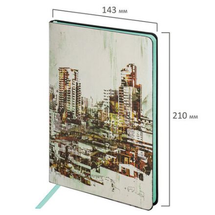 Блокнот А5 (143x210 мм), BRAUBERG VISTA "District", под кожу, гибкий, 80 л., 112087 Блокнот А5 (143x210 мм), BRAUBERG VISTA "District", под кожу, гибкий, 80 л., 112087