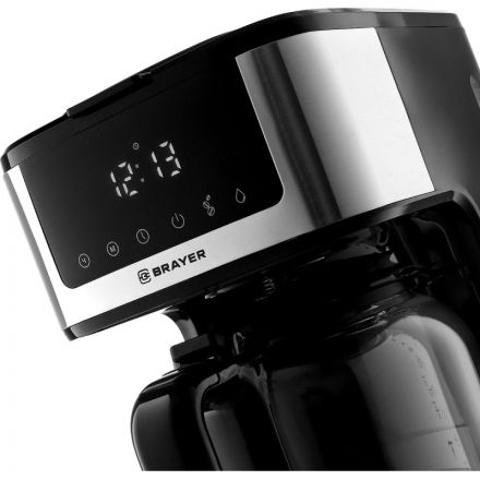 Кофеварка BRAYER 1124BR,900Вт,1,8л,нейлон.съем.фильтр,автоотк,противокап Кофеварка BRAYER 1124BR,900Вт,1,8л,нейлон.съем.фильтр,автоотк,противокап