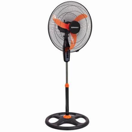Вентилятор напольный, 3 режима, SONNEN TF-50W-45-А304, d=45 см, 50 Вт, черный, 454789, FS-45-A304 Вентилятор напольный, 3 режима, SONNEN TF-50W-45-А304, d=45 см, 50 Вт, черный, 454789, FS-45-A304