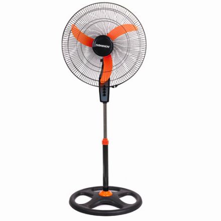 Вентилятор напольный, 3 режима, SONNEN TF-50W-45-А304, d=45 см, 50 Вт, черный, 454789, FS-45-A304 Вентилятор напольный, 3 режима, SONNEN TF-50W-45-А304, d=45 см, 50 Вт, черный, 454789, FS-45-A304