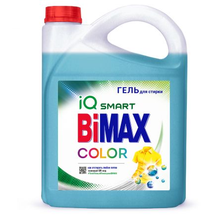 Гель для стирки BiMax "Color", 4,8л, канистра Гель для стирки BiMax "Color", 4,8л, канистра
