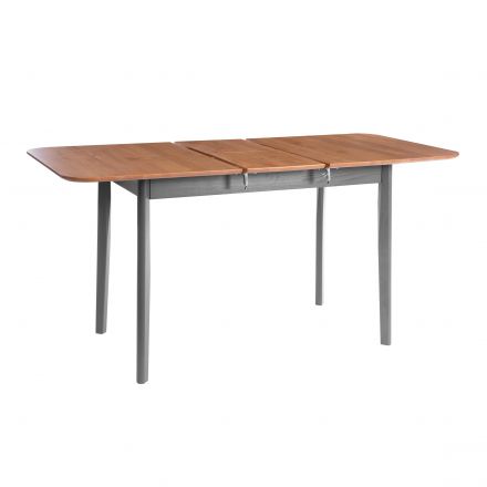 Стол раздвижной Соната Люкс/Sonata Lux, 120(150)х75х75см массив сосны, антик /графит, 120-150х75х75см