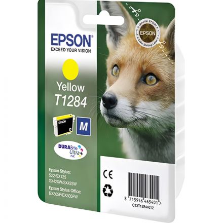 Картридж струйный Epson C13T12844012 жел. для St S22/SX125