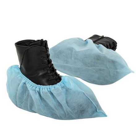 Бахилы из спанбонда низкие КОМПЛЕКТ 50 штук (25 пар), 42 г/м2 ГЕКСА, голубые Бахилы из спанбонда низкие КОМПЛЕКТ 50 штук (25 пар), 42 г/м2 ГЕКСА, голубые