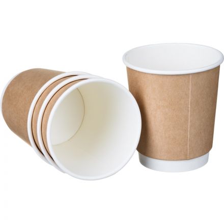 Стакан одноразовый бум двухслойный d-80мм 250мл коричневый (500шт/кор) Стакан одноразовый бум двухслойный d-80мм 250мл коричневый (500шт/кор)