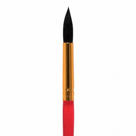 Кисть БЕЛКА, круглая, № 8, цветная ручка, ЮНЛАНДИЯ, 201058 Кисть БЕЛКА, круглая, № 8, цветная ручка, ЮНЛАНДИЯ, 201058