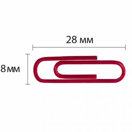 Скрепки ЭКСТРА ОФИСМАГ 28 мм цветные 100 штук, 271316 Скрепки ЭКСТРА ОФИСМАГ 28 мм цветные 100 штук, 271316