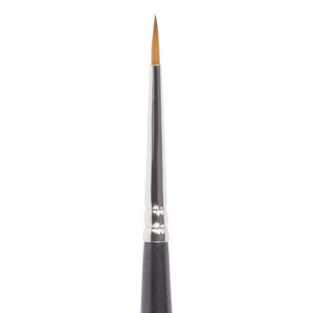 Кисть художественная профессиональная BRAUBERG ART CLASSIC, синтетика мягкая под колонок, круглая, № 00, короткая ручка, 200684