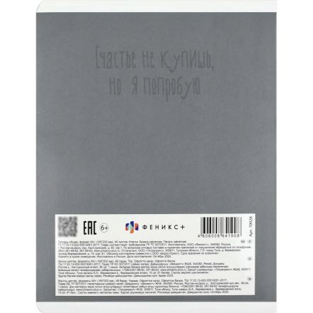 Тетрадь 48 л, клетка ПАНДА-ВАЙБ А5+, а ассорт/70928 Тетрадь 48 л, клетка ПАНДА-ВАЙБ А5+, а ассорт/70928