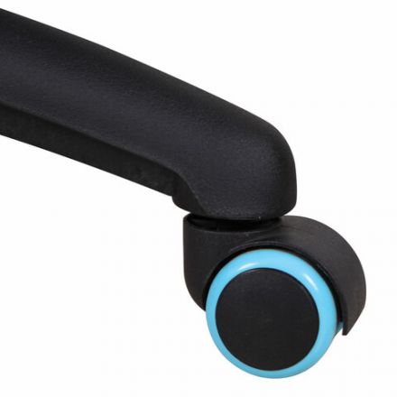 Кресло компьютерное BRABIX "GT Master GM-110", две подушки, экокожа, черное/голубое, 531928 Кресло компьютерное BRABIX "GT Master GM-110", две подушки, экокожа, черное/голубое, 531928