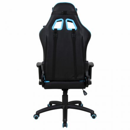 Кресло компьютерное BRABIX "GT Master GM-110", две подушки, экокожа, черное/голубое, 531928 Кресло компьютерное BRABIX "GT Master GM-110", две подушки, экокожа, черное/голубое, 531928