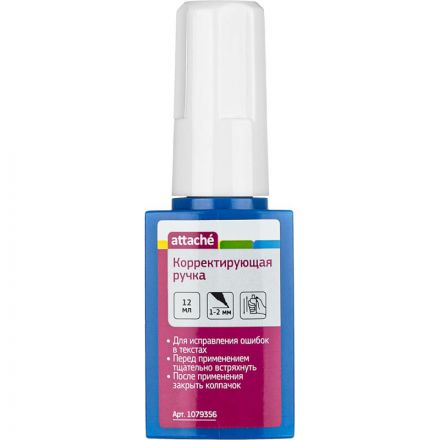 Корректирующий карандаш 12 мл Attache с пластиковым наконечником цвет ассор Корректирующий карандаш 12 мл Attache с пластиковым наконечником цвет ассор